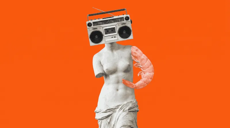 Imagen abstracta de arte contemporáneo.